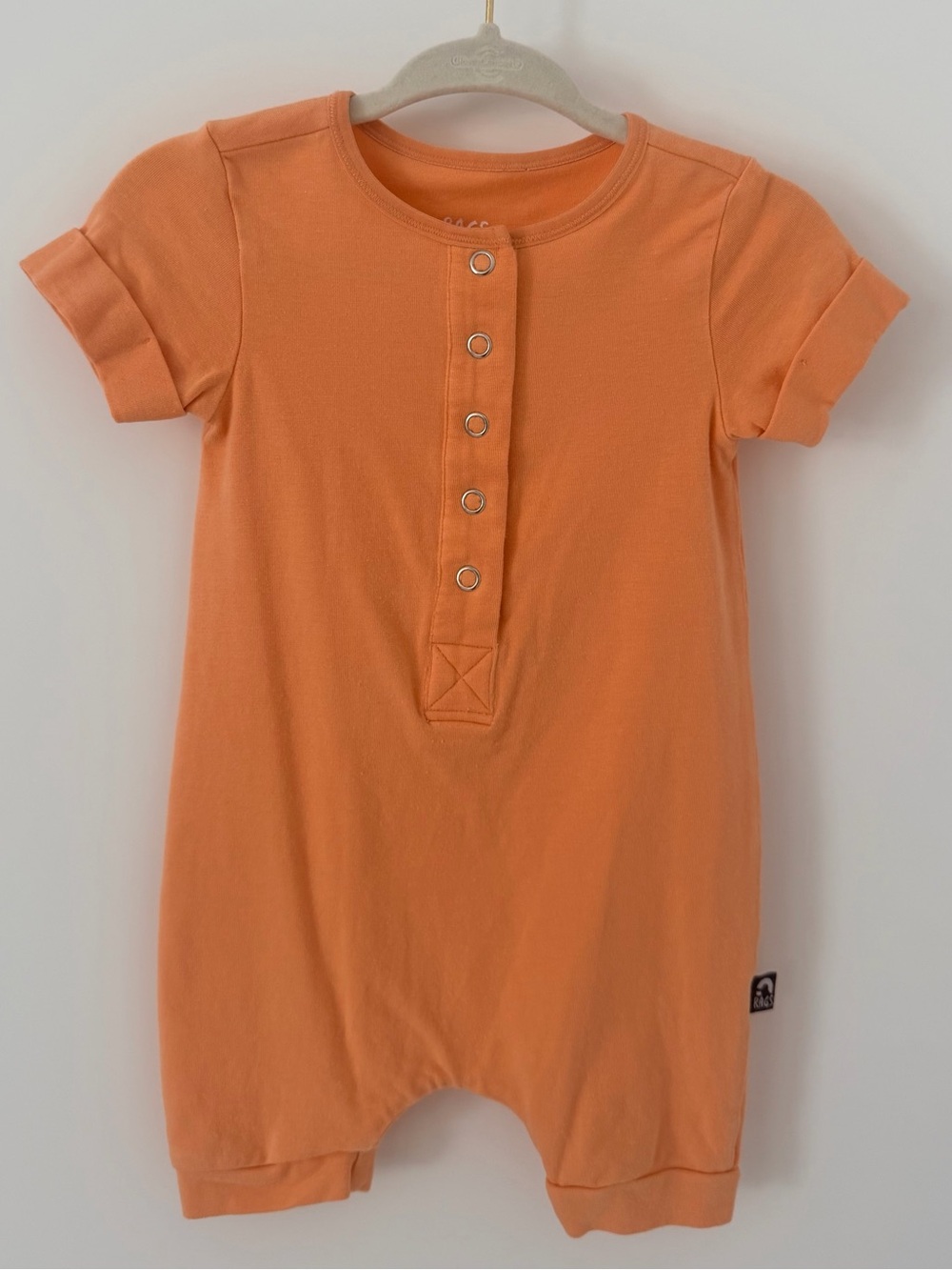 Rags to Raches Romper in Orange